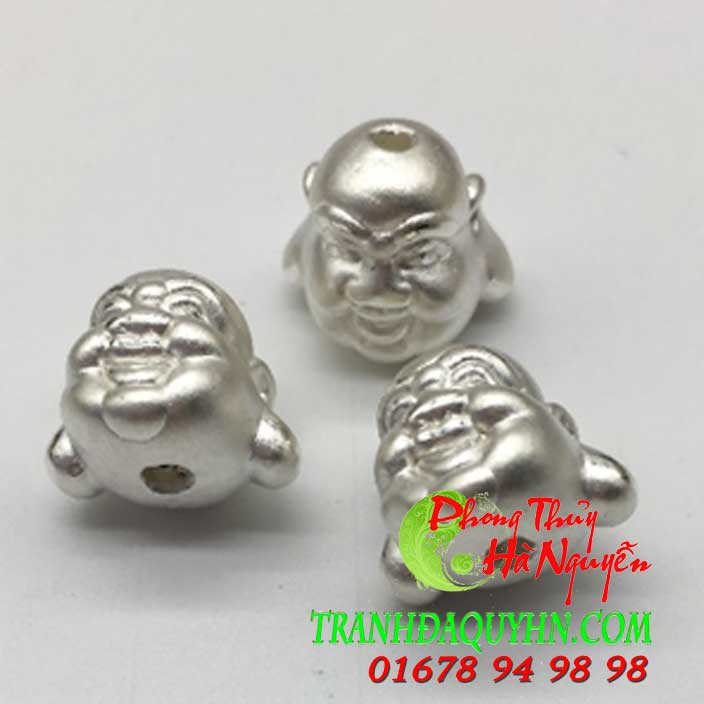  charm bạc phật di lặc - phụ kiện làm vòng. 